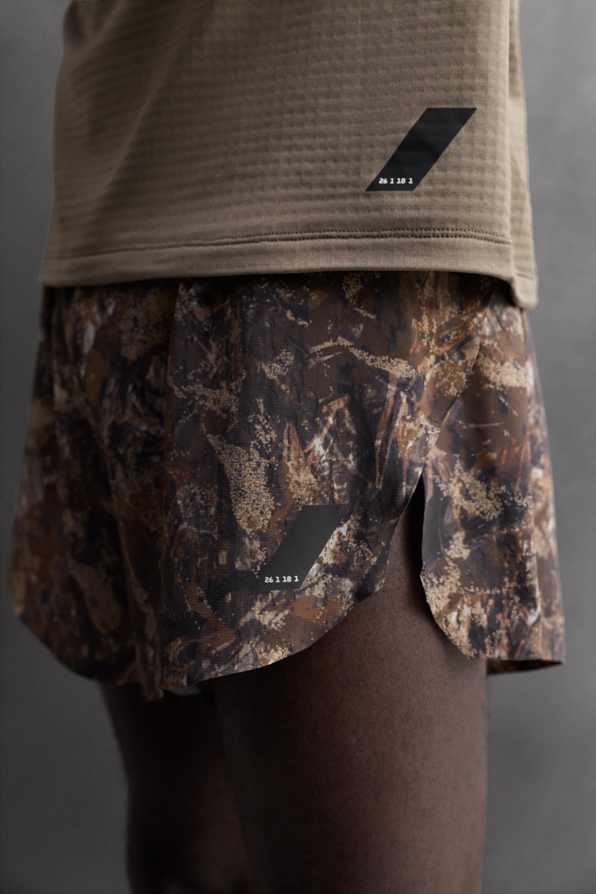 SHORTS DE RUNNING IMPRIMÉ ARBRES